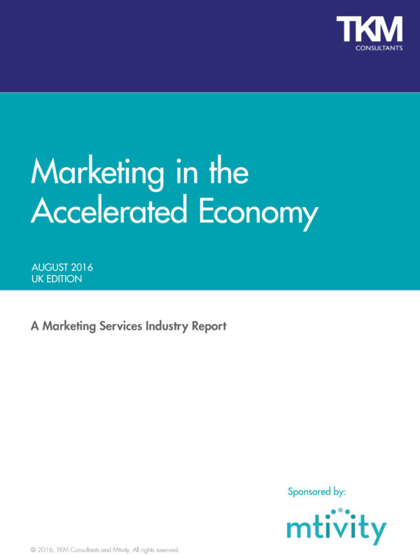 Marketing in the accelerated economy